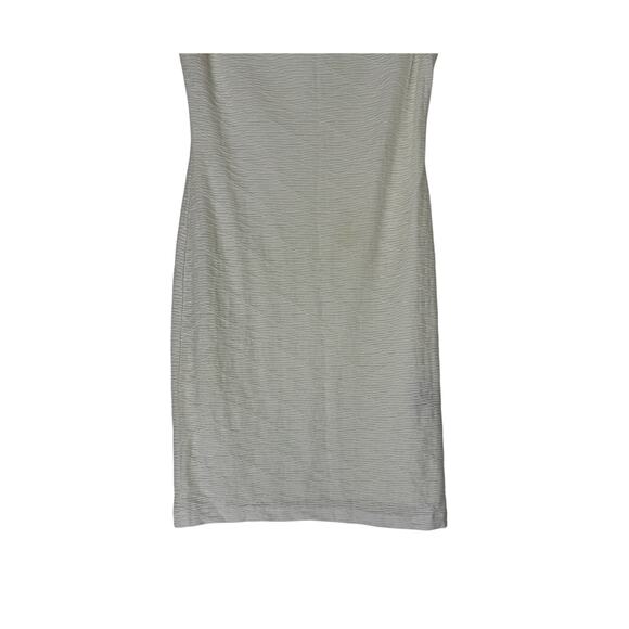 Sharagano Ivory Textured Sleeveless Stretchy Sheath Casual Mini Dress Size 4 - Picture 3 of 9
